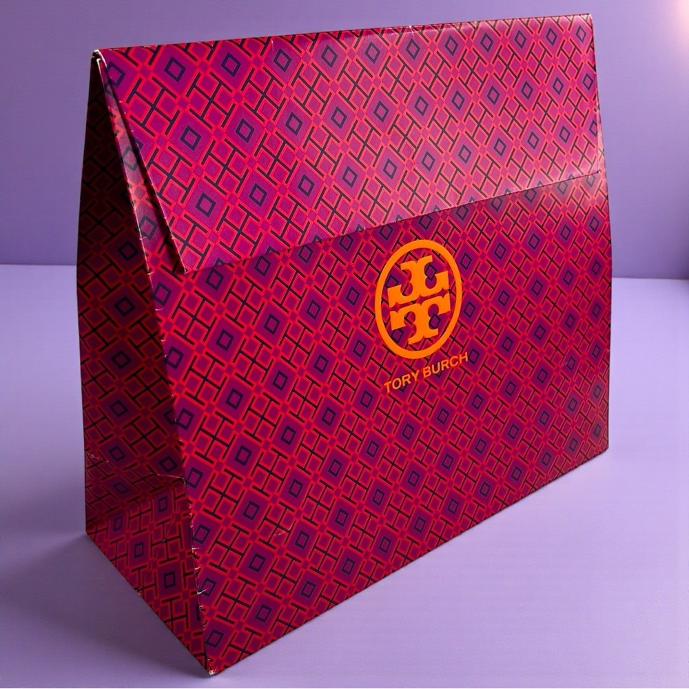 TORY BURCH Authentic Luxury Shopping Bag in Signature Diamond Pattern